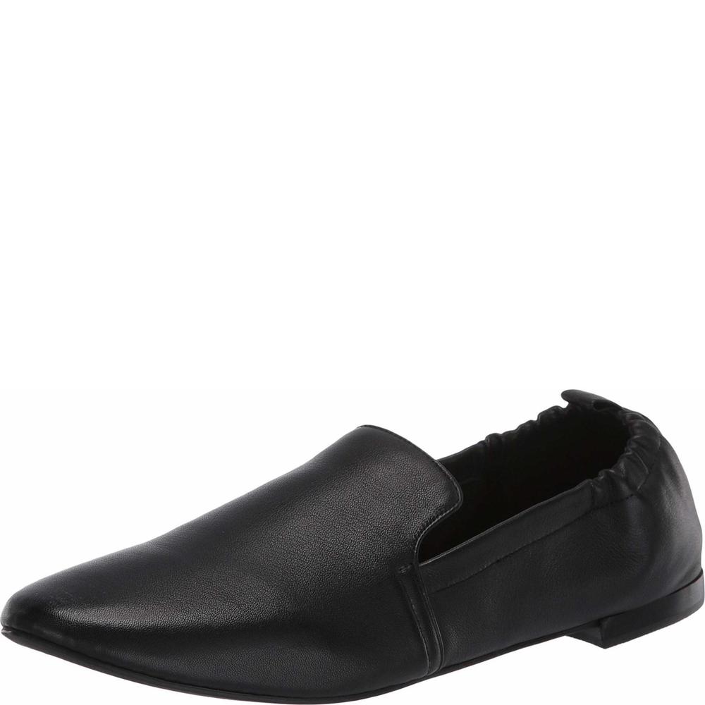 Aerosoles womens Rossie Loafer Flat, Black Leather, 5 US